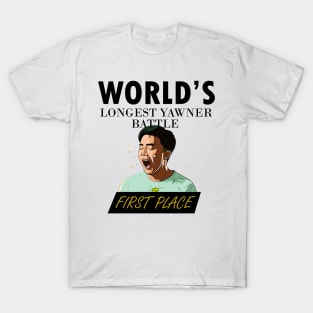 Fake First Place - World's Longest Yawner Battle T-Shirt